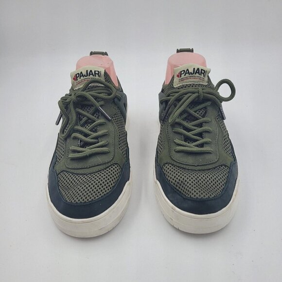 Pajar Comfort Fit Green Mesh & Leather Yano Sneakers Men's US Size 8 / 8.5 - Picture 4 of 12